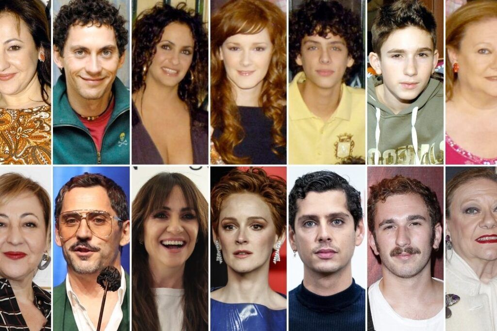 los actores de la serie aida