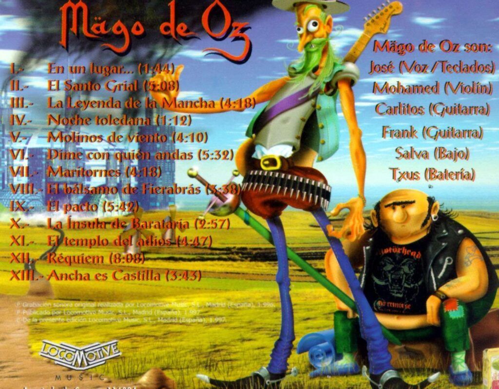 portada banda sonora el mago de oz