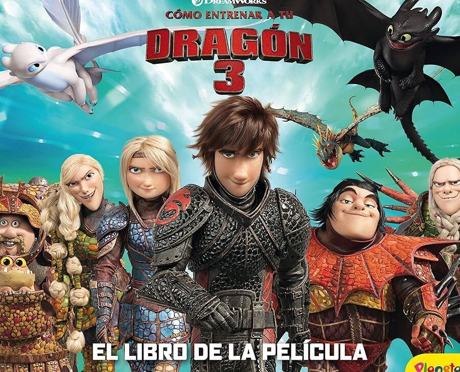 portada de como entrenar a tu dragon 3